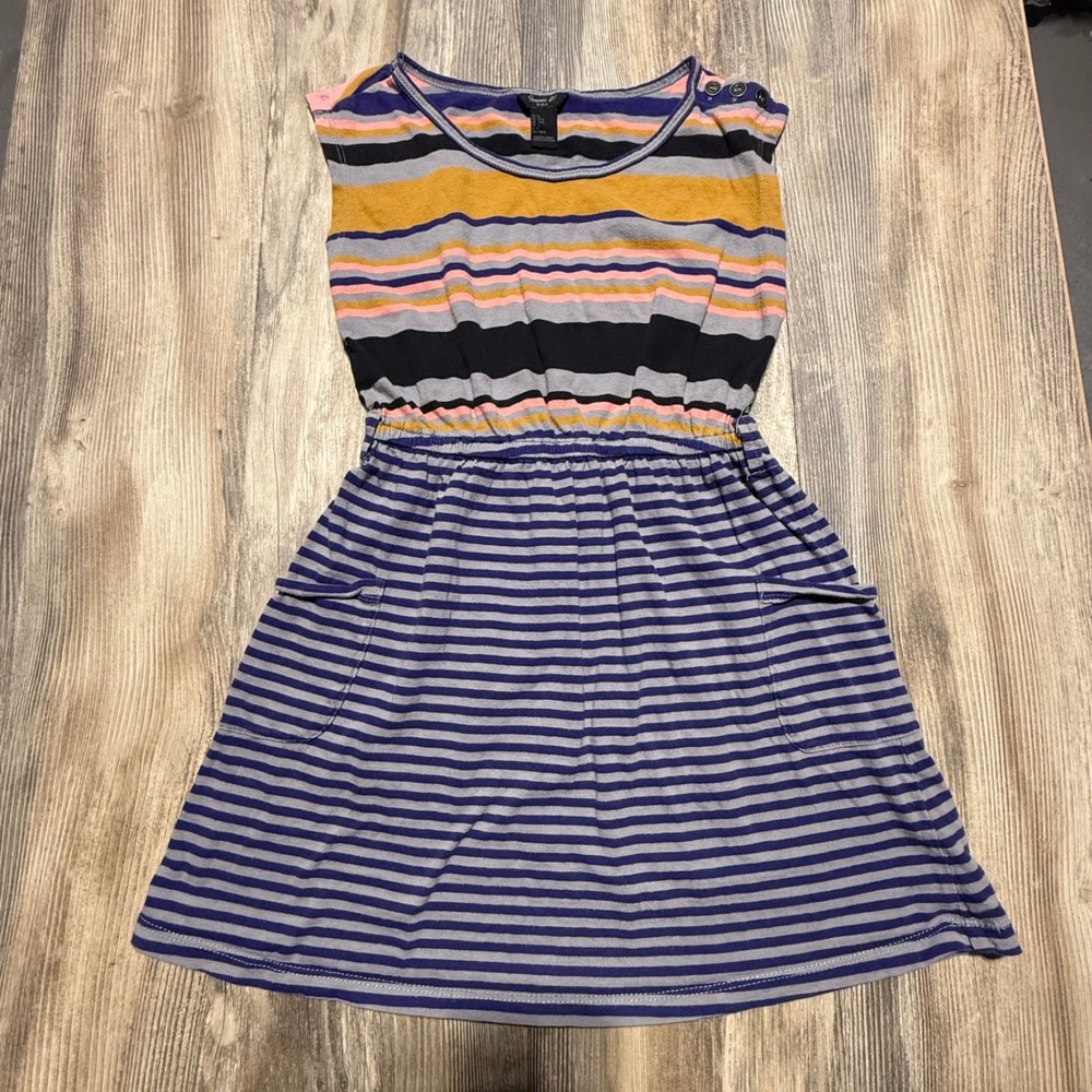 Forever 21 Girls Dress Multi Stripe Cotton Kidcore